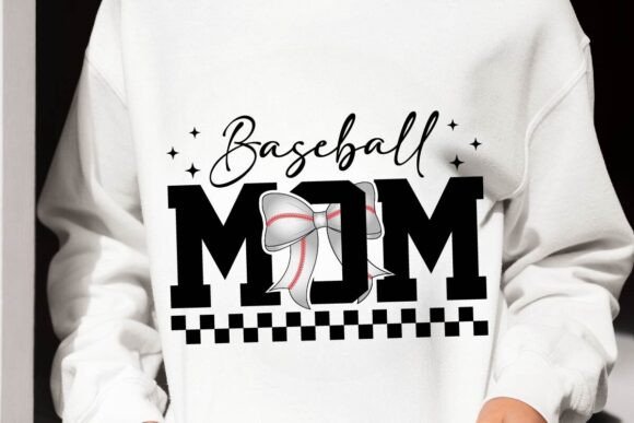 Baseball Coquette Mom: Graphics for T-Shirt Designs