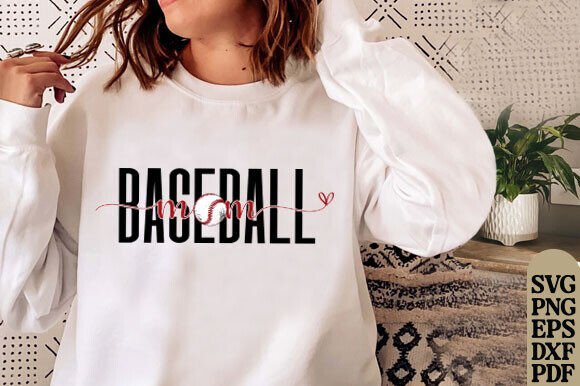 Baseball Mom SVG: Graphics for T-Shirt Designs