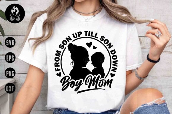 Boy Mom SVG: Graphics for T-Shirt Designs