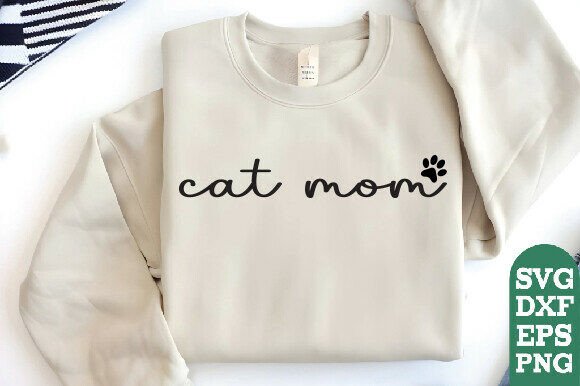 Cat Mom SVG & Dad PNG: Graphics for T-Shirt Designs