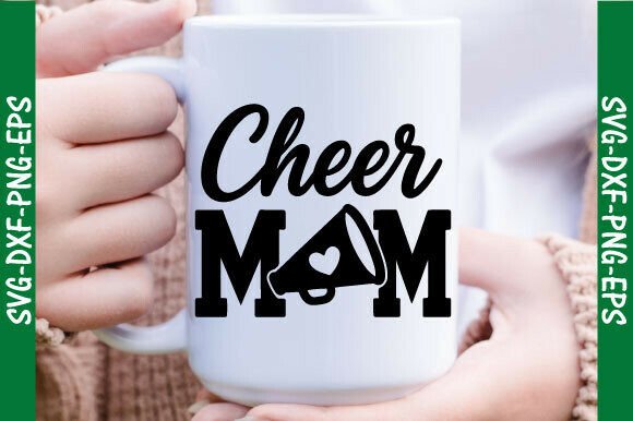 Cheer Mom Png, Mom Svg: Graphics for T-Shirt Designs