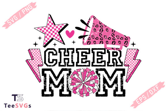 Cheer Mom SVG: Graphics for T-Shirt Designs