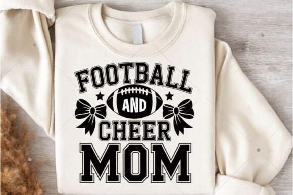 Football Cheer Mom Graphics for T-Shirt Designs