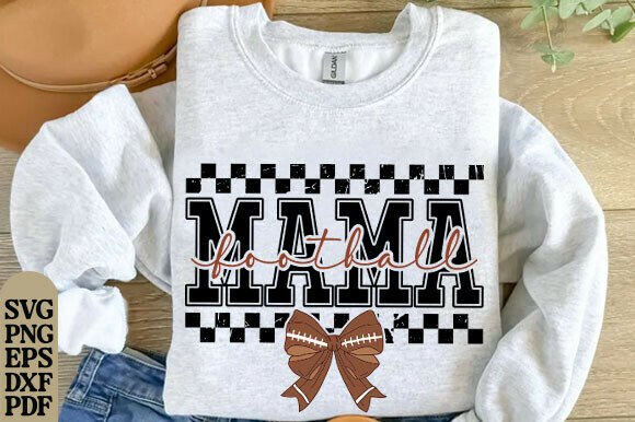 Football Mama SVG: Premium Graphics for T-Shirt Designs