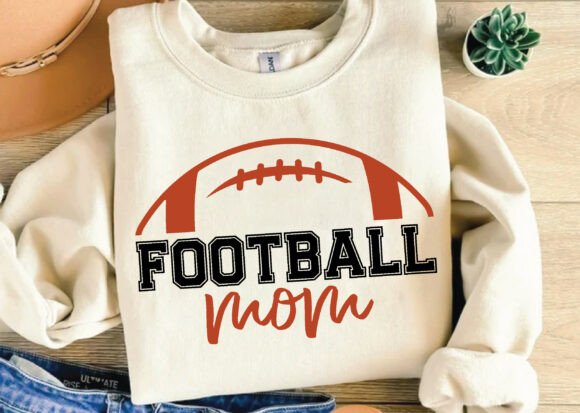 Football Mom SVG & PNG: Graphics for T-Shirt Designs