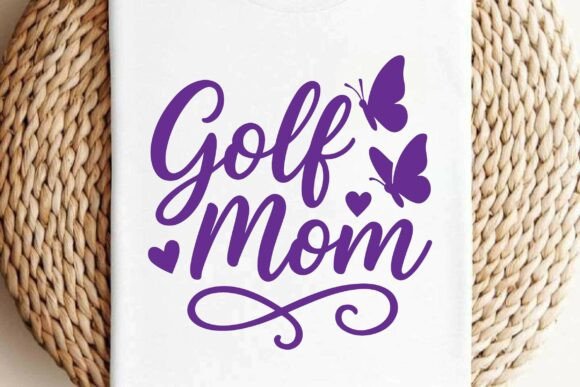 Golf Mom SVG PNG T-shirt Design Vector Graphics and Illustrations