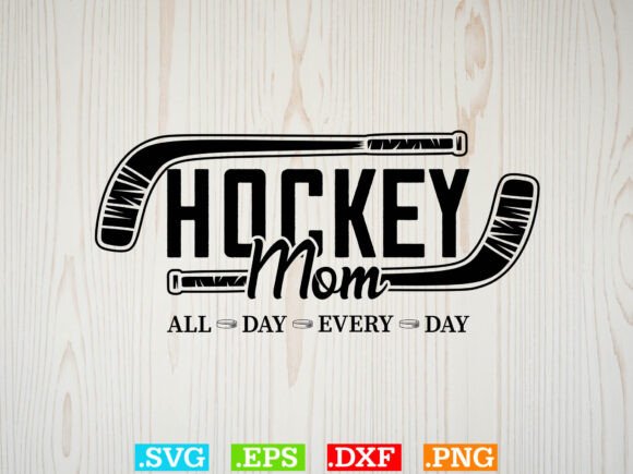 Hockey Mom SVG: Sports Graphics for T-Shirt Designs
