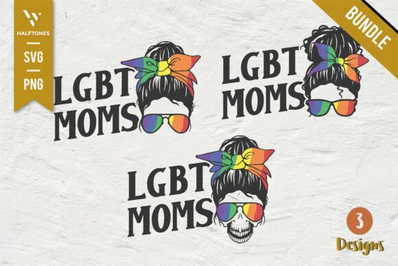 LGBT Mom Skull SVG: Bold Graphics & Illustrations