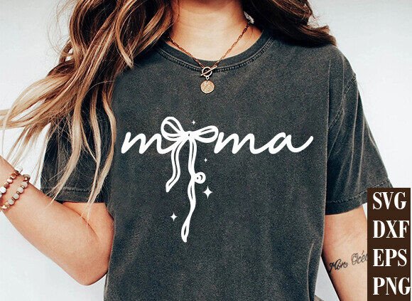 Mama Coquette Bow: Graphics for T-Shirt Designs