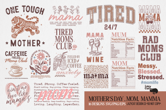 Mother's Day SVG Bundle: Graphics & Illustrations