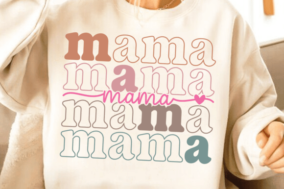 Retro Mama SVG: Bold Graphics for T-Shirt Designs