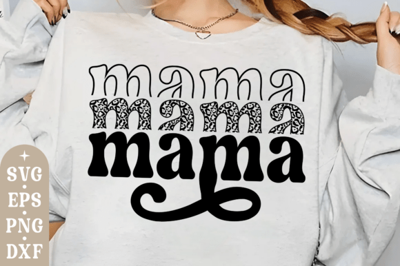 Retro Mama SVG: Bold Graphics for T-Shirt Designs