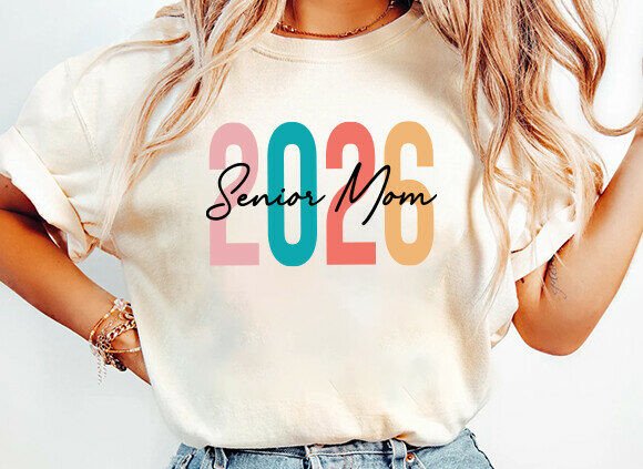 Senior Mom 2026 Graphics for T-Shirt Designs