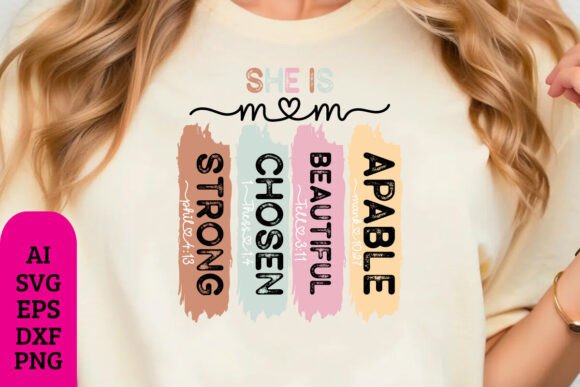 She is Mom Svg,png: Graphics for T-Shirt Designs