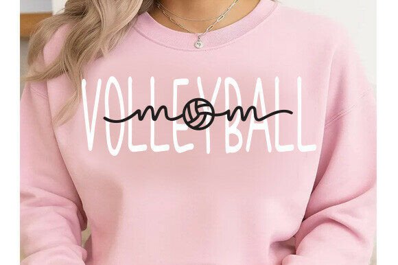 Volleyball Mom SVG: Graphics for T-Shirt Designs