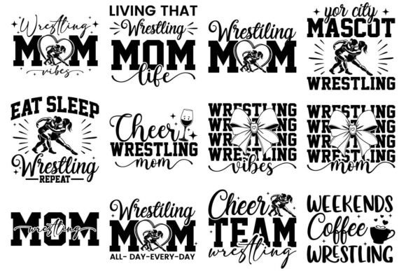 Wrestling Mom Graphics for T-Shirt Designs